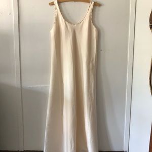 Vintage Swiss dot satin nightgown